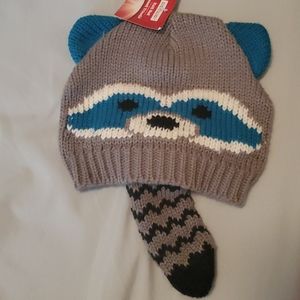 Kids raccoon hat